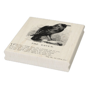 Sello De Caucho El cuervo de Edgar Allen Poe
