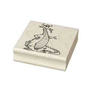 Sello De Caucho El dragón fresco Rubberstamp