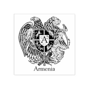 Sello De Caucho El escudo de armas armenio personaliza