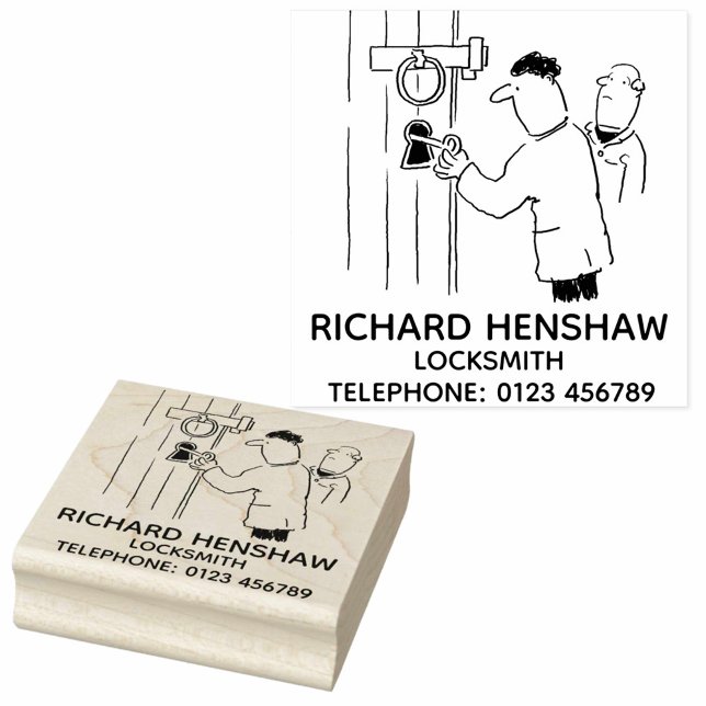 Sello De Caucho El herrero desbloquea una puerta de la iglesia (Subido por el creador)