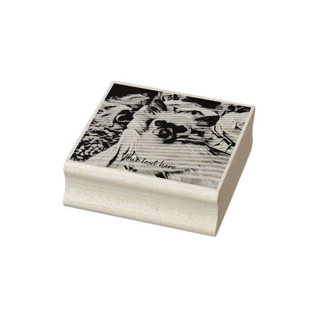 Sello De Caucho El poder chihuahua personalizado (Sello)