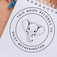 Elefante personalizado Este libro pertenece al nom