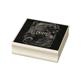 Sello De Caucho Elegancia steampunk vintage rosas de amor a engran