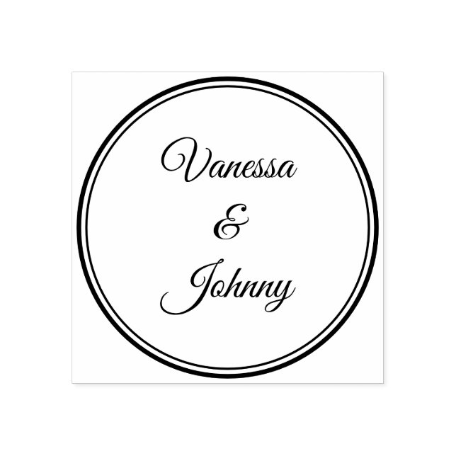 Sello De Caucho Elegant Classic Boho Modern Gold #901 Wedding (Impresión)