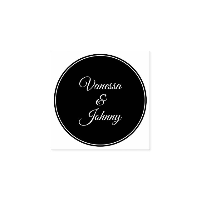 Sello De Caucho Elegant Classic Modern Trendy Pattern #903 Wedding (Impresión)