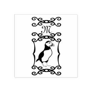 Sello De Caucho Elegante ataúd en un marco de hierro francés