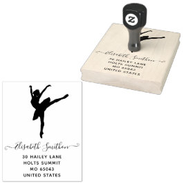 Sello De Caucho Elegante bailarina clásica de ballet Estacionamien