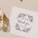 Sello De Caucho Elegante Boda Botánica Favor Gracias<br><div class="desc">Un sello de bienvenida diseñado por los personalizados que te da las gracias por el diseño moderno y elegante de hojas y ramas dibujadas a mano. Personaliza con nombres de novias y novios/parejas y fecha de boda para un toque de estilo en tarjetas bodas, invitaciones, etiquetas de favores, regalos y...</div>