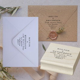 Sello De Caucho Elegante Boda de guirnaldas florales blancas y neg