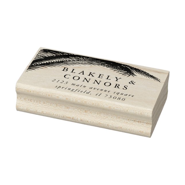 Sello De Caucho Elegante Boda moderno de la vegetación botánica (Sello)