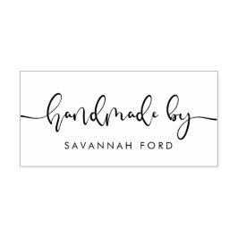 Sello De Caucho Elegante caligrafía hecha a mano por