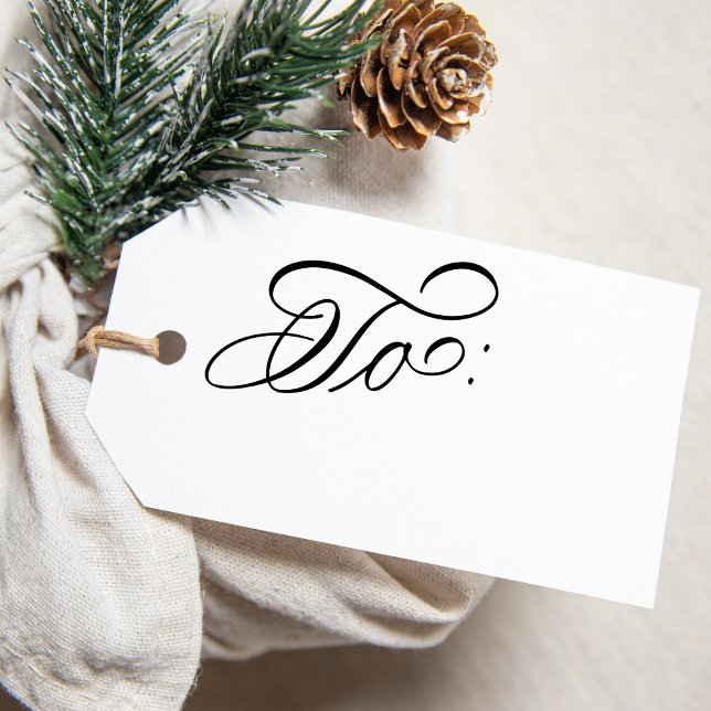 Sello De Caucho Elegante caligrafía Navidades de escritura de vaca (Subido por el creador)
