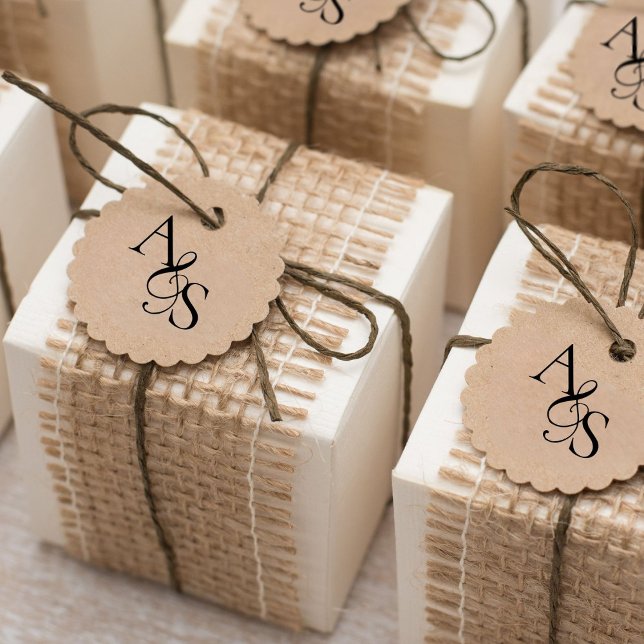 Sello De Caucho Elegante, clásico, monograma, Boda (Personalized, Elegant, Classic, Monogram, Wedding Rubber Stamp.)