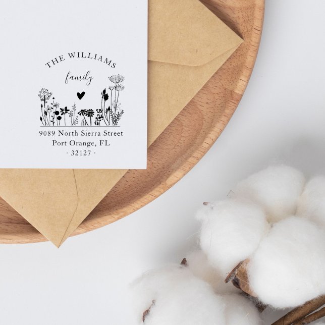 Sello De Caucho Elegante dirección de retorno de la familia Rustic (Subido por el creador)