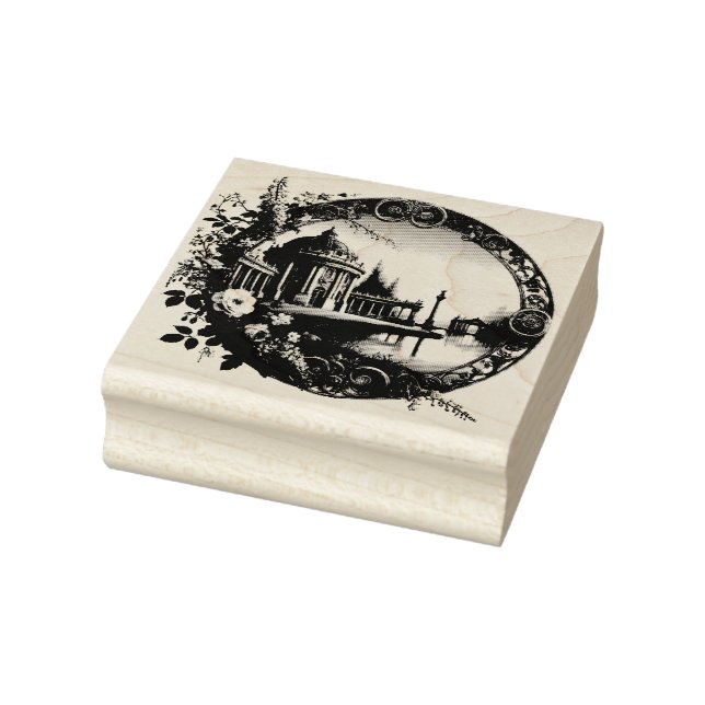 Sello De Caucho Elegante estética clásica - Belleza eterna en una (Sello)