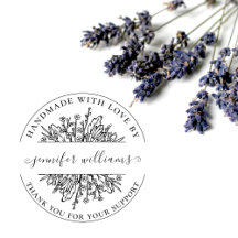 Elegante Guión Floral Whimsical Hecho A Mano Con A