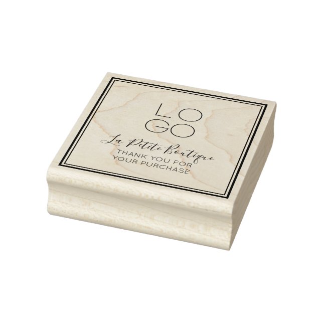 Sello De Caucho Elegante Guión Mínimo Gracias por su compra (Sello)