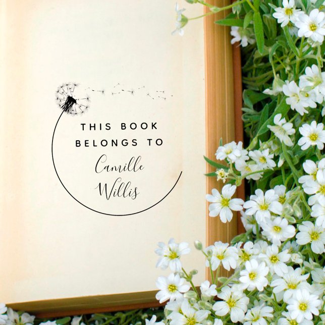 Sello De Caucho Elegante libro de Personalizados de flores de Dand (Subido por el creador)
