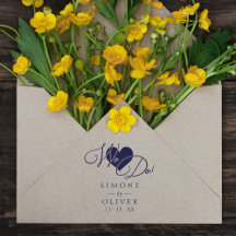 Elegante Moderno Chic Corazón Hacemos Cita Boda