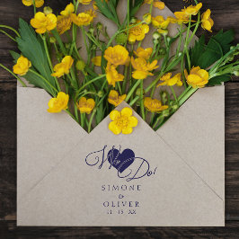 Sello De Caucho Elegante Moderno Chic Corazón Hacemos Cita Boda