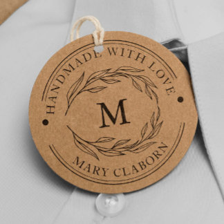 Sello De Caucho Elegante Monograma Nombre personalizado hecho a ma