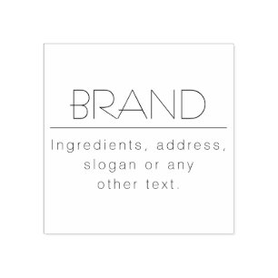 Sello De Caucho Elegante multipropósito