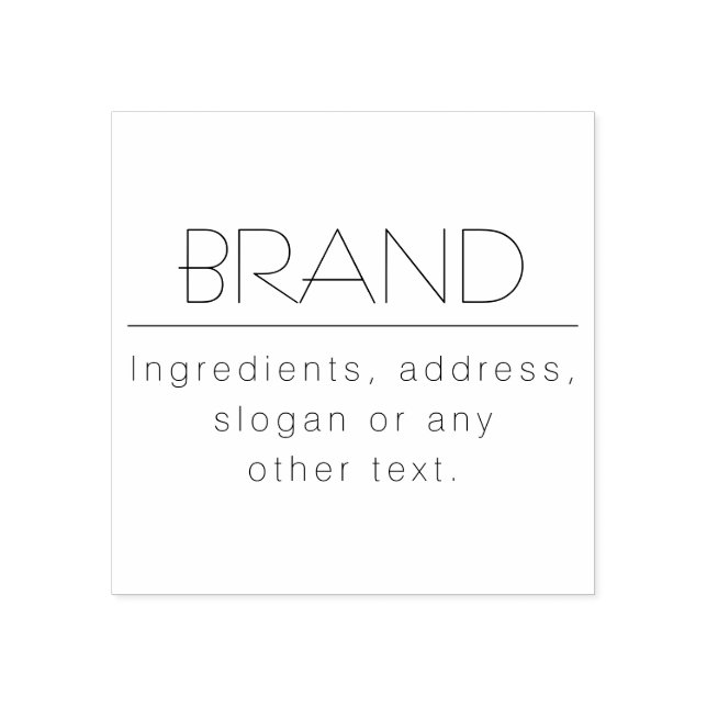 Sello De Caucho Elegante multipropósito (Impresión)