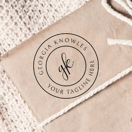 Sello De Caucho Elegante negocio profesional Minimalista