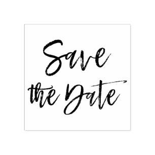 Sello De Caucho Elegante Script Wedding Save the Date