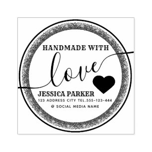 Sello De Caucho Elegante timbre de caucho vintage hecho a mano en 