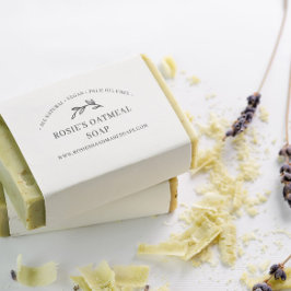 Sello De Caucho Elegante vegetación Producto de cuidado de la piel