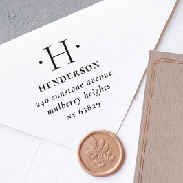 Sello De Caucho Elegante y moderna dirección de retorno de familia