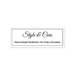 Sello De Caucho Elegante y Personalizable Marca Tu Marca