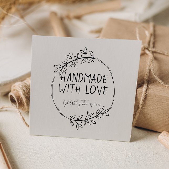 Sello De Caucho Elegante y personalizado hecho a mano por (Subido por el creador)