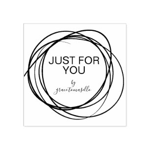 Sello De Caucho Elegante y redondeado, sólo para usted