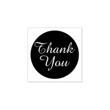 Elegante y simple Personalizado Gracias Estampilla