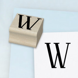 Sello De Caucho Elija su propia carta | Estilo de letra: Aceserif