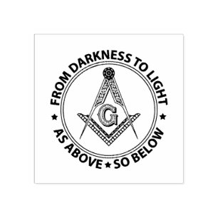 Sello De Caucho Emblema de masonería