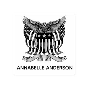 Sello De Caucho Emblema del águila americana