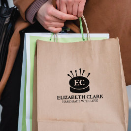 Sello De Caucho Empresa de coser personalizado, grande