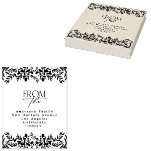 Sello De Caucho Encantador Navidad Clásico Elegante