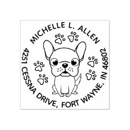 Sello De Caucho Encantadora dirección de retorno de ronda de Bulld