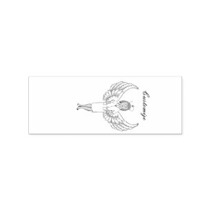 Sello De Caucho Enfermera Angel Wings Thunder_Cove