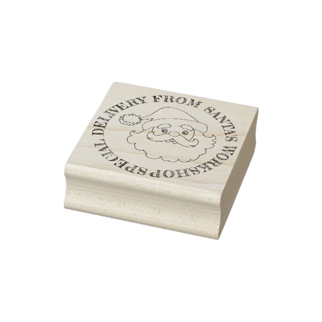 Sello De Caucho Entrega Especial Del Taller Santas (Sello)