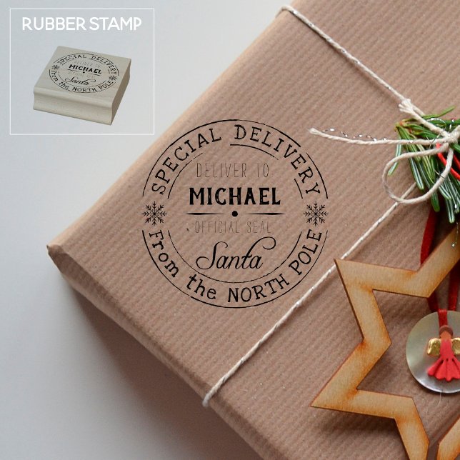 Sello De Caucho Entrega especial personalizada Polo Norte Santa (Subido por el creador)
