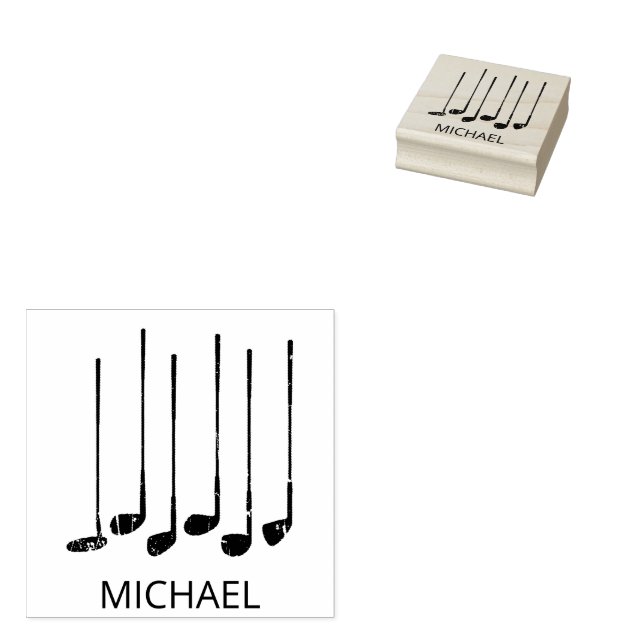 Sello De Caucho Equipos de golf personalizados (Sellado)