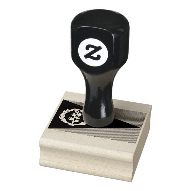 Sello De Caucho Eritrea flag Wood Art Stamp (Sello)
