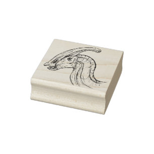 Sello De Caucho Esbozo de Parasaurolophus