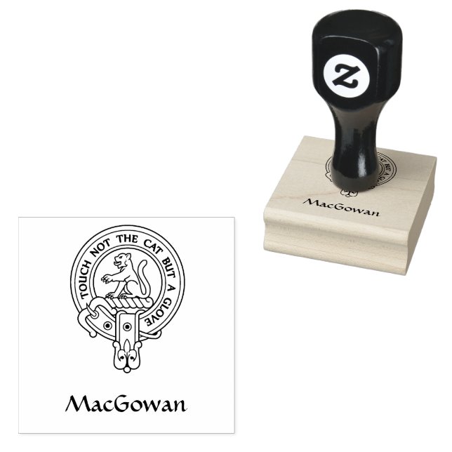 Sello de caucho Escudo Clan MacGowan (Sellado)
