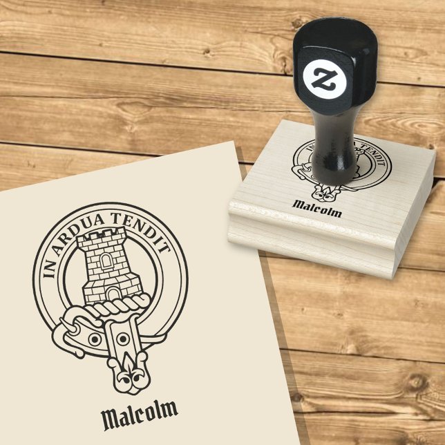 Sello De Caucho Escudo de armas del Clan Malcolm (Subido por el creador)